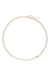 Kate Spade New York Pearlie Faux Pearl Necklace In Gold