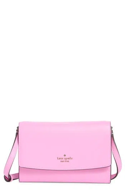 Kate Spade New York Perry Saffiano Leather Crossbody Wallet In Pink