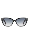 Kate Spade New York Philippa 54mm Cat Eye Sunglasses In Blue