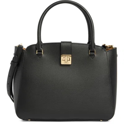 Kate Spade New York Phoebe Refined Grained Leather Top Handle Bag In Black