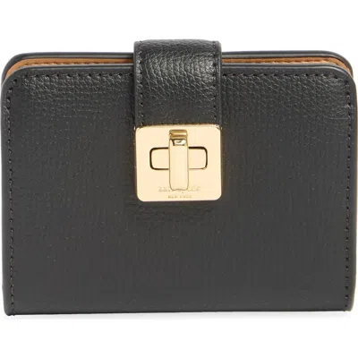 Kate Spade New York Phoebe Refined Leather Card Case In Black