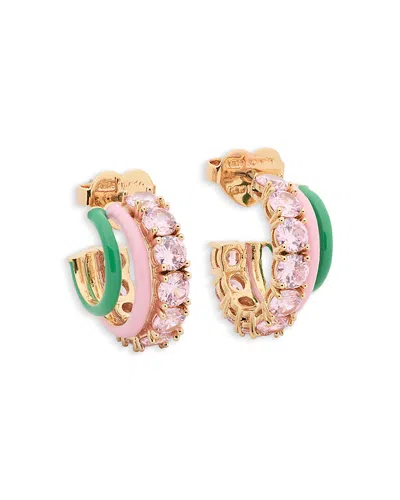 Kate Spade New York Hint Of Simmer Stacked Hoop Earrings In Pink