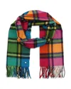 Kate Spade New York Plaid Mix Yarn Dye Wool Scarf In Multi