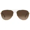 Kate Spade New York Polina 61mm Gradient Oversize Pilot Sunglasses In Blue