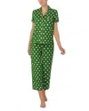 Kate Spade New York Polka Dot Pajama Set In Green Dot
