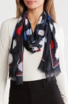Kate Spade New York Pop Flower Oblong Scarf