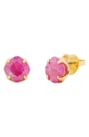 Kate Spade New York Pop Of Joy Cubic Zirconia Stud Earrings In Fuchsia.