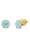 Kate Spade New York Pop Of Joy Cubic Zirconia Stud Earrings In Turquoise.