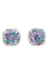 Kate Spade New York Pop Of Joy Stud Earrings In Blue/silver