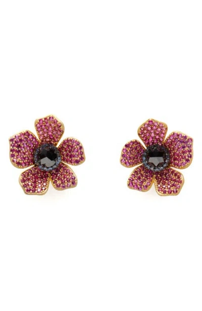 Kate Spade New York Poppy Power Statement Stud Earrings In Pink Multi