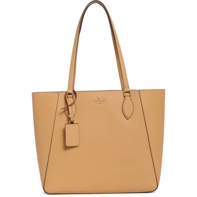 Kate Spade New York Poppy Refined Grained Leather Tote Bag In Nude