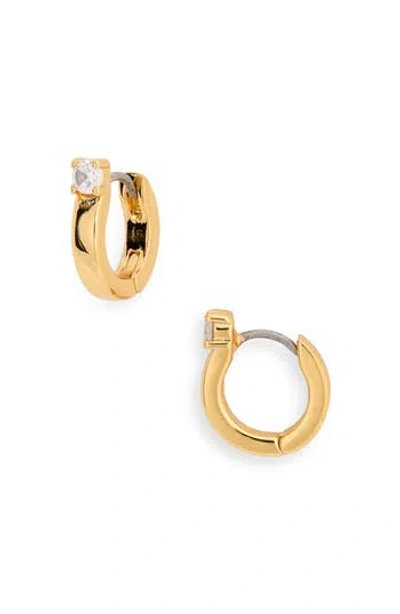Kate Spade New York Precious Delights Huggie Hoop Earrings In Gold