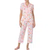 Kate Spade New York Print Crop Pajamas In Cocktails
