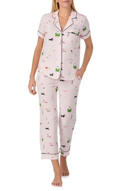 Kate Spade New York Print Crop Pajamas In Multi