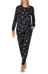 Kate Spade New York Print Pajamas In Black