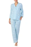 Kate Spade New York Print Pajamas In Blue Garden