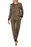Kate Spade New York Print Pajamas In Brown