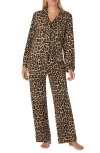Kate Spade New York Print Pajamas In Brown