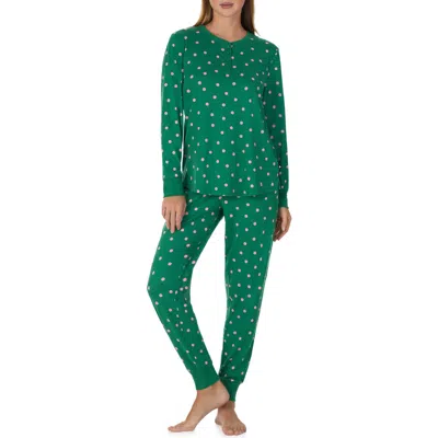 Kate Spade New York Print Pajamas In Green
