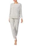 Kate Spade New York Print Pajamas In Grey