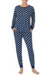 Kate Spade New York Print Pajamas In Navy Multi Print