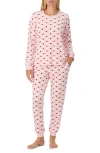 Kate Spade New York Print Pajamas In Pink