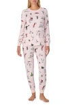 Kate Spade New York Print Pajamas In Pink