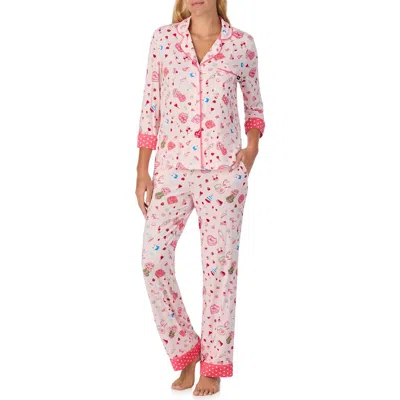Kate Spade New York Print Pajamas In Pink