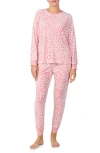 Kate Spade New York Print Pajamas In Pink