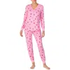 Kate Spade New York Print Pajamas In Pink Multi