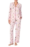 Kate Spade New York Print Pajamas In Pink Print