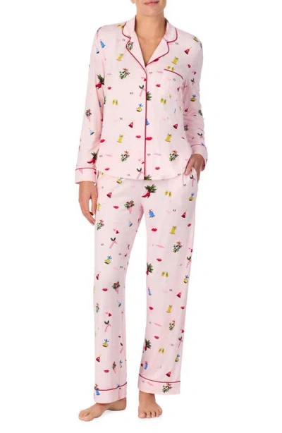 Kate Spade New York Print Pajamas In Mistletoe