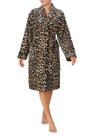 Kate Spade New York Print Robe In Brown Animal Print