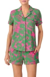 Kate Spade New York Print Short Pajamas In Green