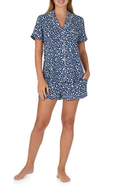 Kate Spade New York Print Short Pajamas In Blue