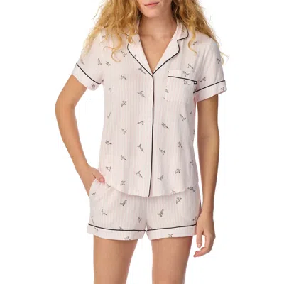 Kate Spade New York Print Short Pajamas In Blue