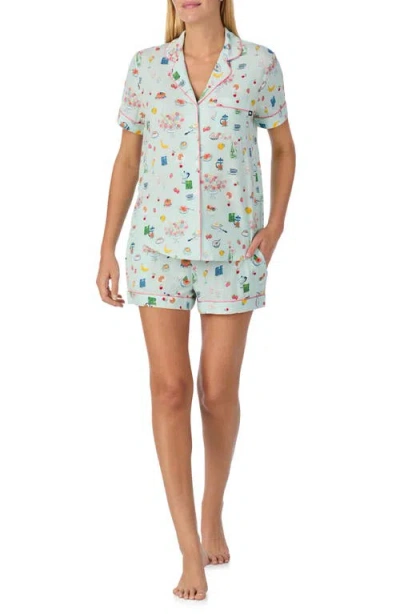 Kate Spade New York Print Short Pajamas In Multi