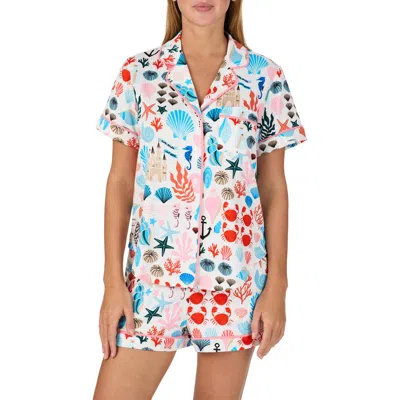 Kate Spade New York Print Short Pajamas In Multi