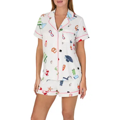 Kate Spade New York Print Short Pajamas In Multi