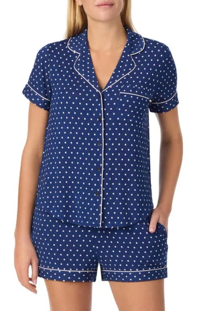 Kate Spade New York Print Short Pajamas In Blue