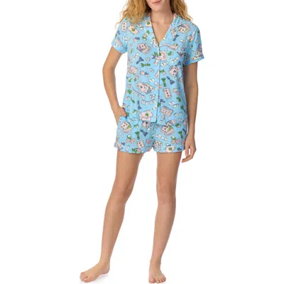 Kate Spade New York Print Short Pajamas In Multi