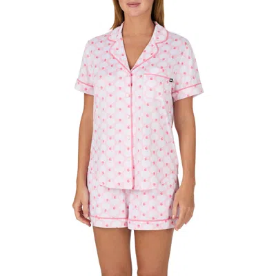 Kate Spade New York Print Short Pajamas In Pink