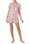Kate Spade New York Short Pajama Set In Pink/multi