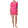 Kate Spade New York 2pc Pajama Set In Pink/white