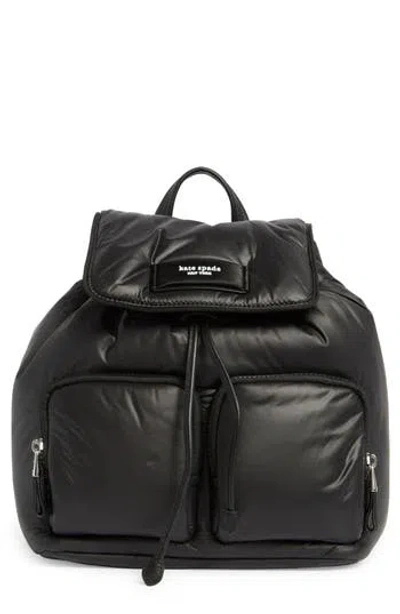 Kate Spade New York Puffed Backpack In Black