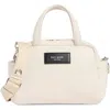 Kate Spade New York Puffed Leather Satchel Bag In Sand