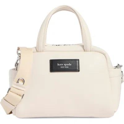 Kate Spade New York Puffed Leather Satchel Bag In Sand