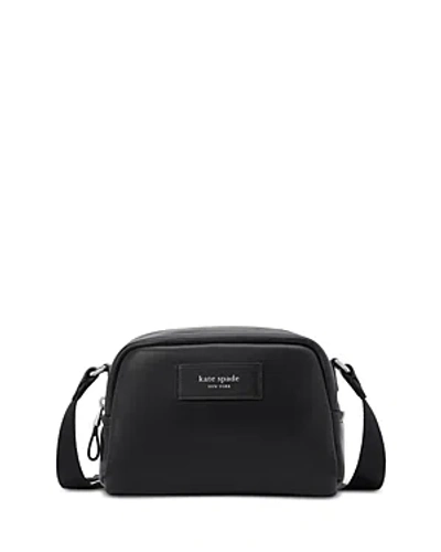 Kate Spade New York Puffed Smooth Leather Crossbody In Black