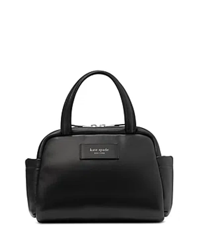 Kate Spade New York Puffed Smooth Leather Satchel In Black