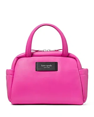 Kate Spade New York Puffed Smooth Leather Satchel In Vivid Snap